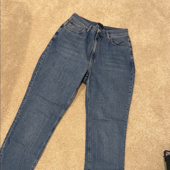 ASOS High Rise Blue Jeans - Picture 3 of 4